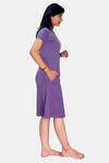 Sweetmoon Long T Shirt Nightdress - Purple — thumbnail 3